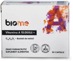 Biome Vitamina A (acetat de retinil) 10.000UI+, 30 capsule, Biome