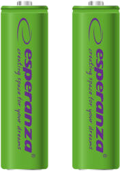Esperanza Baterie reîncărcabilă NI-MH AA 2000mAh 2 bucăți, verde (EZA103G)