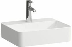 Laufen VAL Mosdó tál, csaplyuk paddal, túlfolyónyílás nélkül, egy csaplyukkal, Fehér LCC Active bevonattal H812280A001111 (H812280A001111)