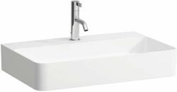 Laufen VAL Mosdó tál, csaplyuk paddal, túlfolyónyílás nélkül, egy csaplyukkal, Matt fehér H8122847571111 (H8122847571111)