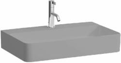 Laufen VAL Mosdó tál, csaplyuk paddal, túlfolyónyílás nélkül, egy csaplyukkal, Graphite matt H8122847581111 (H8122847581111)