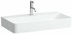 Laufen VAL Mosdó tál, csaplyuk paddal, túlfolyónyílás nélkül, egy csaplyukkal, Fehér LCC Active bevonattal H812285A001111 (H812285A001111)