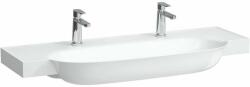 Laufen THE NEW CLASSIC Alsószekrényre illeszthető mosdó, túlfolyónyílás nélkül, 2 csaplyukkal, Fehér H8138580001151 (H8138580001151)