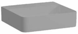 Laufen VAL Kézmosó, alsó felülete csiszolt, túlfolyónyílás nélkül, csaplyuk nélkül, Graphite matt H8162807581121 (H8162807581121)