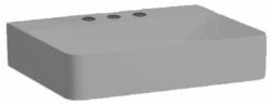 Laufen VAL Mosdótál, alsó felülete csiszolt, három csaplyukkal, túlfolyónyílás nélkül, Graphite matt H8162827581581 (H8162827581581)