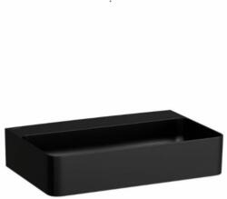 Laufen VAL Mosdótál, alsó felülete csiszolt, túlfolyónyílás nélkül, csaplyuk nélkül, Fekete matt H8162847161121 (H8162847161121)