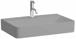 Laufen VAL Mosdótál, alsó felülete csiszolt, túlfolyónyílás nélkül, egy csaplyukkal, Graphite matt H8162847581111 (H8162847581111)