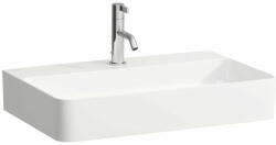 Laufen VAL Mosdótál, alsó felülete csiszolt, túlfolyónyílás nélkül, egy csaplyukkal, Fehér LCC Active bevonattal H816284A001111 (H816284A001111)