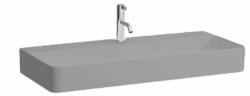 Laufen VAL Mosdótál, alsó felülete csiszolt, túlfolyónyílás nélkül, egy csaplyukkal, Graphite matt H8162877581111 (H8162877581111)