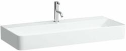 Laufen VAL Mosdótál, alsó felülete csiszolt, túlfolyónyílás nélkül, egy csaplyukkal, Fehér LCC Active bevonattal H816287A001111 (H816287A001111)