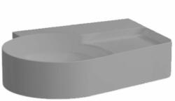 Laufen VAL Mosdó, alsó felülete csiszolt, félig száraz zónával és armatúrapaddal, túlfolyónyílás nélkül, csaplyuk nélkül, Graphite matt H8162887581121 (H8162887581121)