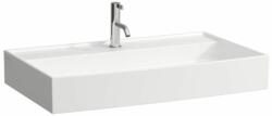 Laufen Kartell LAUFEN Mosdótál, alsó felülete csiszolt, túlfolyónyílás nélkül, egy csaplyukkal, Fehér LCC Active bevonattal H816336A001111 (H816336A001111)
