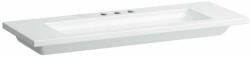Laufen LIVING Ráépíthető dupla mosdó, három csaplyukkal, túlfolyónyílás nélkül, Fehér H8164360001581 (H8164360001581)