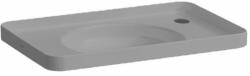 Laufen VAL Beültethető mosdó, túlfolyónyílás nélkül, 1 csaplyukkal jobb oldalon, Graphite matt H8172817581141 (H8172817581141)