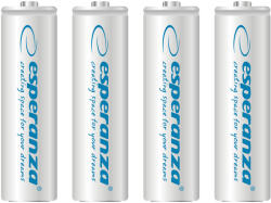 Esperanza Baterie reîncărcabilă NI-MH AA 2000mAh 4 bucăți, alb (EZA104W) Baterie reincarcabila
