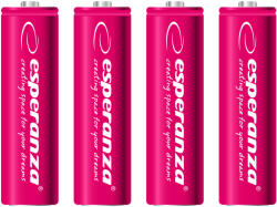Esperanza Baterie reîncărcabilă NI-MH AA 2000mAh 4 bucăți, roșu (EZA104R)