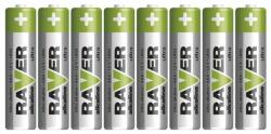 RAVER Baterie alcalină RAVER LR03 (AAA), 8 bucăți 70002 (1320118000) Baterii de unica folosinta