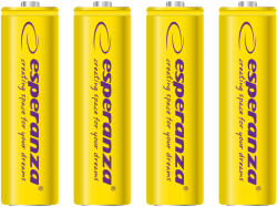 Esperanza Baterie reîncărcabilă NI-MH AA 2000mAh 4 bucăți, galben (EZA104Y) Baterie reincarcabila