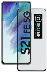 Obal: Me Husă: Sticlă temperată Me 5D pentru Samsung Galaxy S21 FE 5G Negru