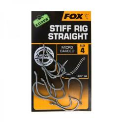 FOX edges stiff rig straight - size 4 horog (CHK160) - epeca