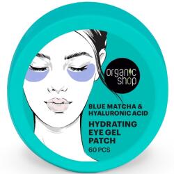 Organic Shop Hidratáló gél szemmaszk kék matcha-kivonattal és hialuronsavval - 60db - vitaminbolt