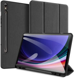 Tablettok Samsung Galaxy Tab S9 FE 10, 9 coll (SM-X510, SM-X516) - DUX DUCIS DOMO fekete smart case ceruza tartóval