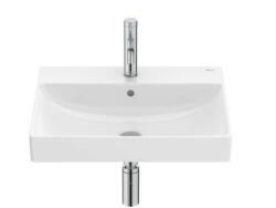 Roca Ona FineCeramic mosdó 55x46 cm csaplyukkal és túlfolyóval, fehér A327685000 (A327685000)