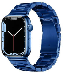 Apple Watch 1-6, SE, SE (2022) (42 / 44 mm) / Watch 7-8 (45 mm) / Watch Ultra (49 mm), fém pótszíj, Hoco WA10, sötétkék - tok-shop