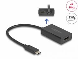 Delock Adaptor HDMI la USB type C (DP Alt Mode) 4K60Hz PD 100W M-T, Delock 61058 (61058)