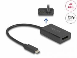 Delock Adaptor Displayport la USB type C (DP Alt Mode) 4K60Hz PD 85W M-T, Delock 61059 (61059)