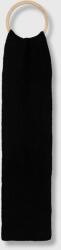 Superdry sál gyapjú keverékből fekete, sima - fekete Univerzális méret - answear - 13 990 Ft