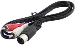 Componenteonline Cablu audio DIN tata la 2 x RCA tata, 1.2m, L100231
