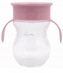 Baby Care 360 itatópohár fogantyúval - pink (dev272)