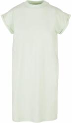 Build Your Brand Lezser pamut ruha állógallérral - Világos mentaszín | 5XL (BY101-1000343841)