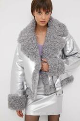 United Colors of Benetton dzseki női, ezüst, téli, oversize - ezüst S