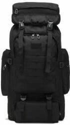 Dollcini Katonai Stílusú Férfi Túrahátizsák - 80L, Vízálló - Fekete (424941)