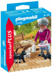 Playmobil Figurina Bunicuta Cu Pisici (pm71172) - carlatoys