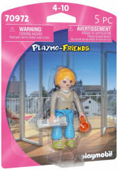 Playmobil - Figurina Femeie Cu Ziar Si Cafea (pm70972) - carlatoys