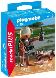 Playmobil Figurina Cercetator Cu Aligator (pm71168) - carlatoys