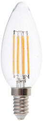 V-TAC Bec LED 6W, Lumanare Filament E14, Sticla Clara, Lumina Calda 3000K (8160-B)