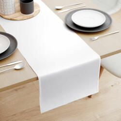 Goldea pamutszatén asztali futó - fehér 50x160 cm