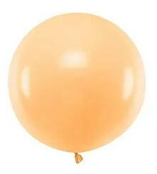 Partydeco Lufi 24" (60cm-es) léggömb, Pasztell Barackszín (LUFI459862)