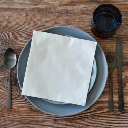 Mapelor Textilhatású "Drylace" szalvéta 40x40 cm 50 lap/csomag - fehér