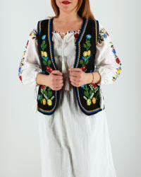 Magazin Traditional Vesta brodata cu model traditional Doina