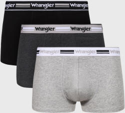 Wrangler 3PACK Boxeri Wrangler Benzie gri-negru S
