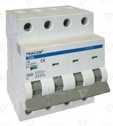 TRACON Siguranţă automată, 4 poli, curba caracteristică C 10A, C, 4P, 10kA (TDA-4C-10)