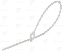 TRACON Faşete tip perlă reutilizabile, natur 120×1, 3mm, D=6-25mm, PE (120N-GY)