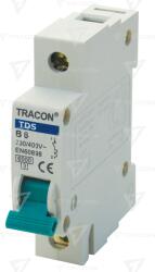 TRACON Siguranţă automată, 1 pol, curba D, cu braţ colorat 25A, 6kA (TDS-1D-25)