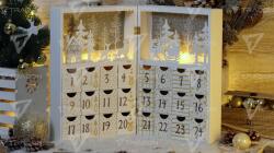 TRACON Calendar Advent cu LED de Crăciun, cu baterii Timer 6+18h, 8LED, 3000K, 2xAAA (CHRACB8WW)