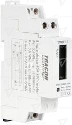 TRACON Contor de en. electrică direct, afişaj LCD, monofazat, 1 mod. 230VAC / 5(40)A (TVOF11)